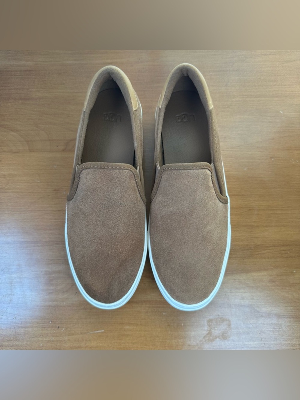 UGG Cahlvan Slip-On Sneakers Medium Brown Suede Women’s Size 7 - Picture 3 of 12